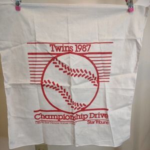 Minnesota Twins 1987 World Series Homer Hanky Vintage MLB MN